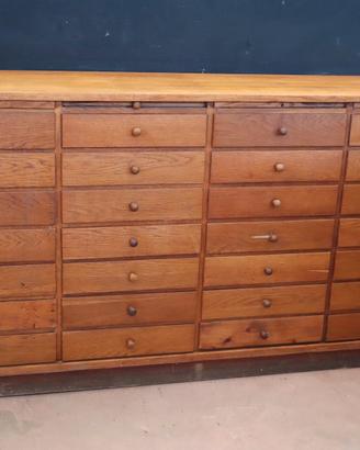 CASSETTIERA ANTICA DA FARMACIA OFFICINA