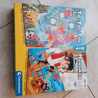 due giochi in uno Tic-Tac-Toe e L'impiccato"