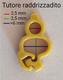 7 anellini raddrizzadito/zampe per pulli