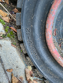 Ruote in gomma piene muletto carrello elevatore