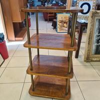Carrello in legno e ottone