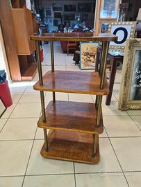 Carrello in legno e ottone