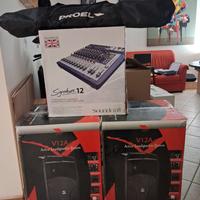 impianto audio professionale