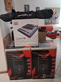 impianto audio professionale