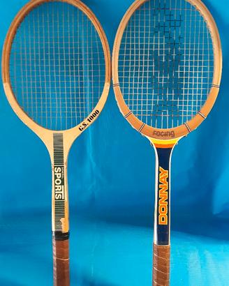 Racchette da tennis in legno anni '70 Donnay Sport