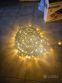 Luci Natalizie calde da esterno e interno professi