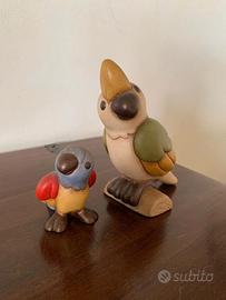 Coppia pappagalli THUN originali in ceramica – fuo