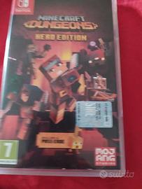 MINECRAFT E MINECRAFT dungeons hero edition giochi nintendo switch