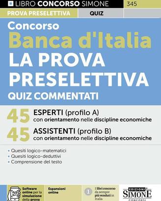 Manuale Simone Banca d'Italia - prova preselettiva