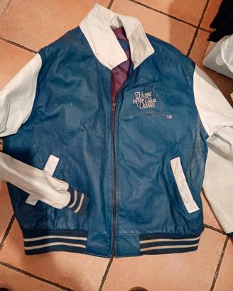 giubbotto college  vintage in pelle