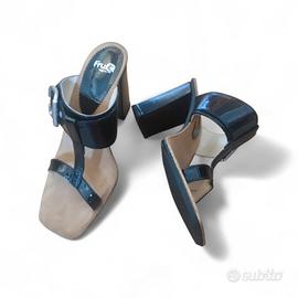 Fru it – Sandali Vintage (37) con Tacco Largo in V