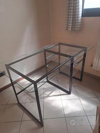 Scrivania in vetro