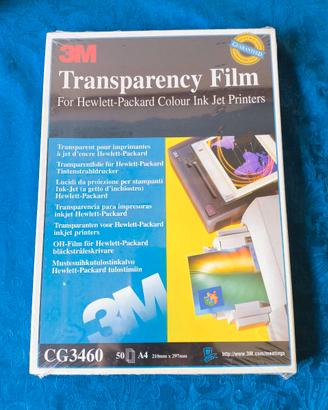 3M Trasparency Film Colour Ink Jet CG3460 50 fogli