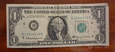 1 Dollaro USA 1963 A Banconota Epoca