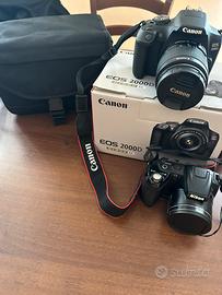 Canon EOS 2000D e Nikon coolpix L310