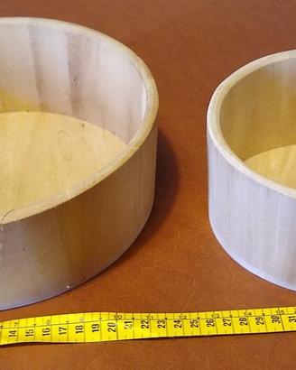 2 ciotole in balsa per decoupage