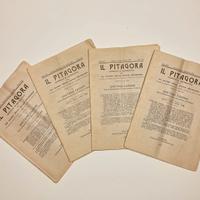 4 Giornali di MATEMATICA 1905-1906 "il PITAGORA"