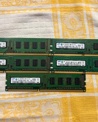 Lotto 8+2GB RAM DDR3 Samsung per PC Desktop