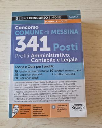 Concorso Comune di Messina. 992 pagine. Nuovo.