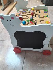 Carrello in legno primi passi