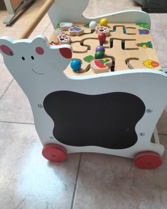 Carrello in legno primi passi