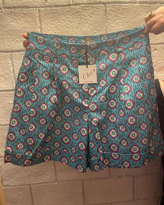 Pantaloncini con stampa geometrica