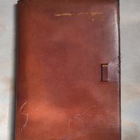 Cartella pelle portadocumenti automobile vintage