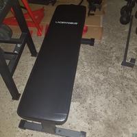 Panca, bilanciere, manubri