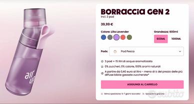 Borraccia AirUp Zero Calorie 600 Ml