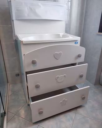 mobiletto fasciatoio bagnetto
