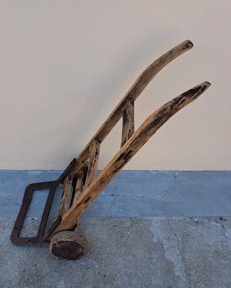 OGGETTO D'ARREDO CARRELLO IN LEGNO 