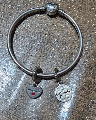bracciale pandora donna moments più 2 charm 