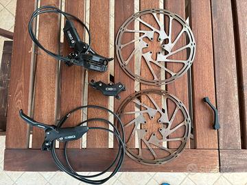 SRAM DB8, impianto frenante 4 pistoni,  completo