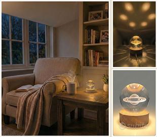 Sfera di cristallo con Pianeta 3D