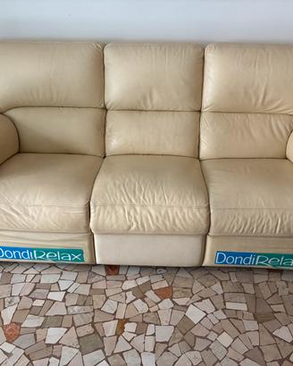 Divano 3 posti con sceslong maccanica