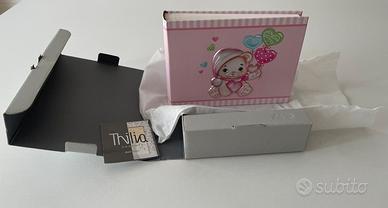 Album fotografico con orsetto in argento-Nuovo