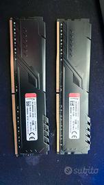 RAM DDR4 2400MHZ 2x8Gb HyperX Fury