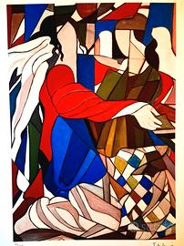 stampa litografica offset a tema Tamara de Lempick