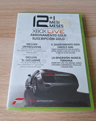 XBOX LIVE 12+1 Forza Motorsport 3 Sigillato