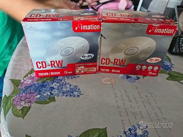 2 pacchi CD-RW Imation 700MB/80min