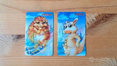 2 Card Olografiche Personaggi Sofficini Findus