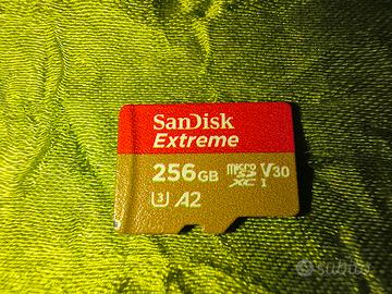 sandisk extreme sd 256gb con garanzia a vita