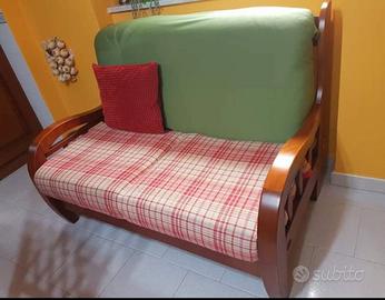  divano 2  posti il legno 