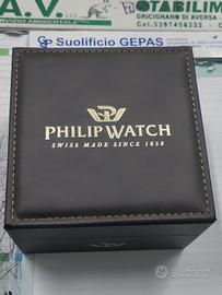 scatola Philip Watch per orologi in pelle nuova 