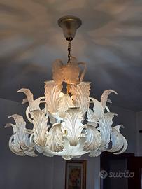 lampadario vetro murano