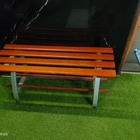 Panca legno e alluminio