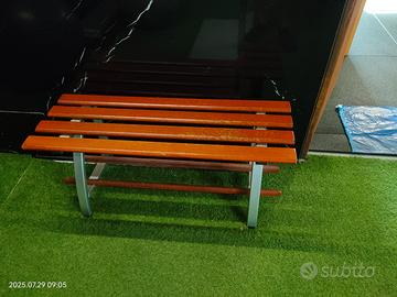 Panca legno e alluminio