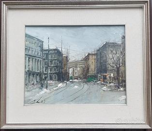 quadro a olio di Tabacci Mario 1919/2011