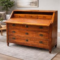 Antico cassettone con ribalta Luigi XVI