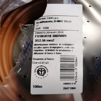 Matassa Cavo 100 mt Fs18or18 3G 2,5 mm2